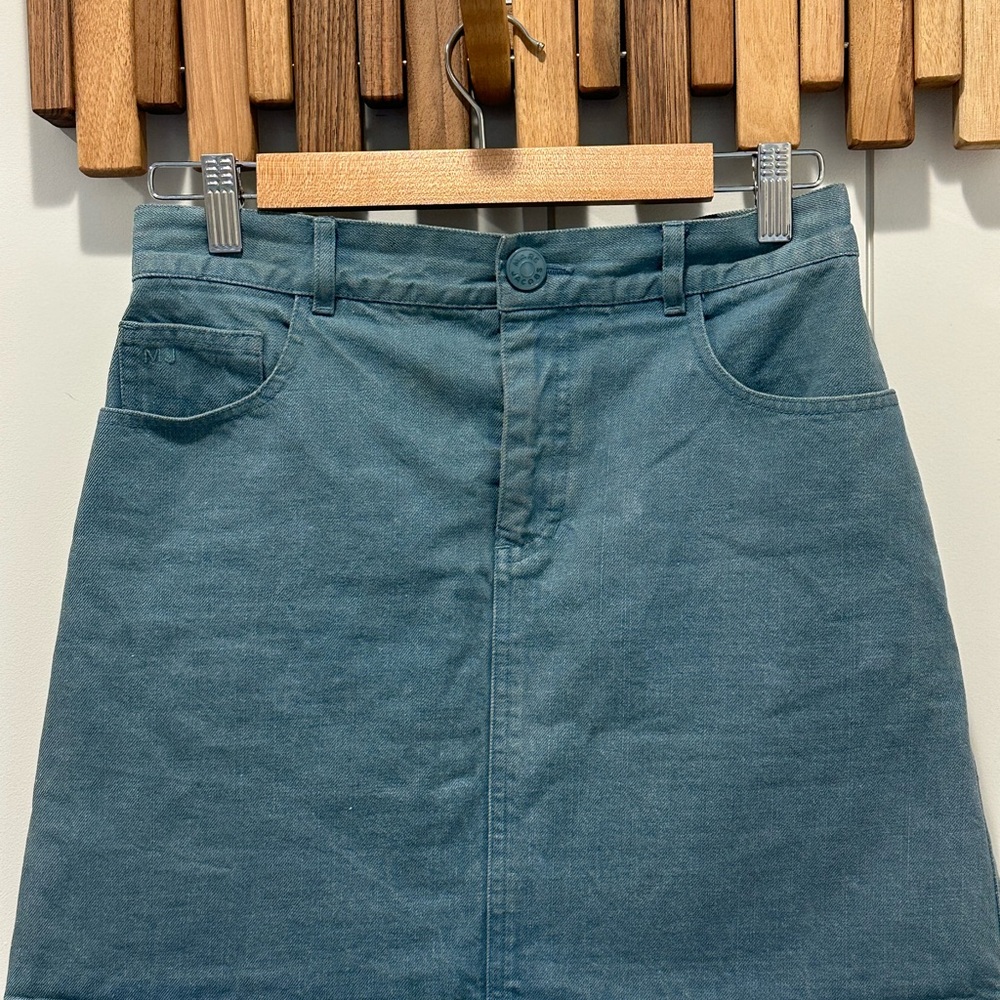 Calvin Klein Teal A-Line Skirt